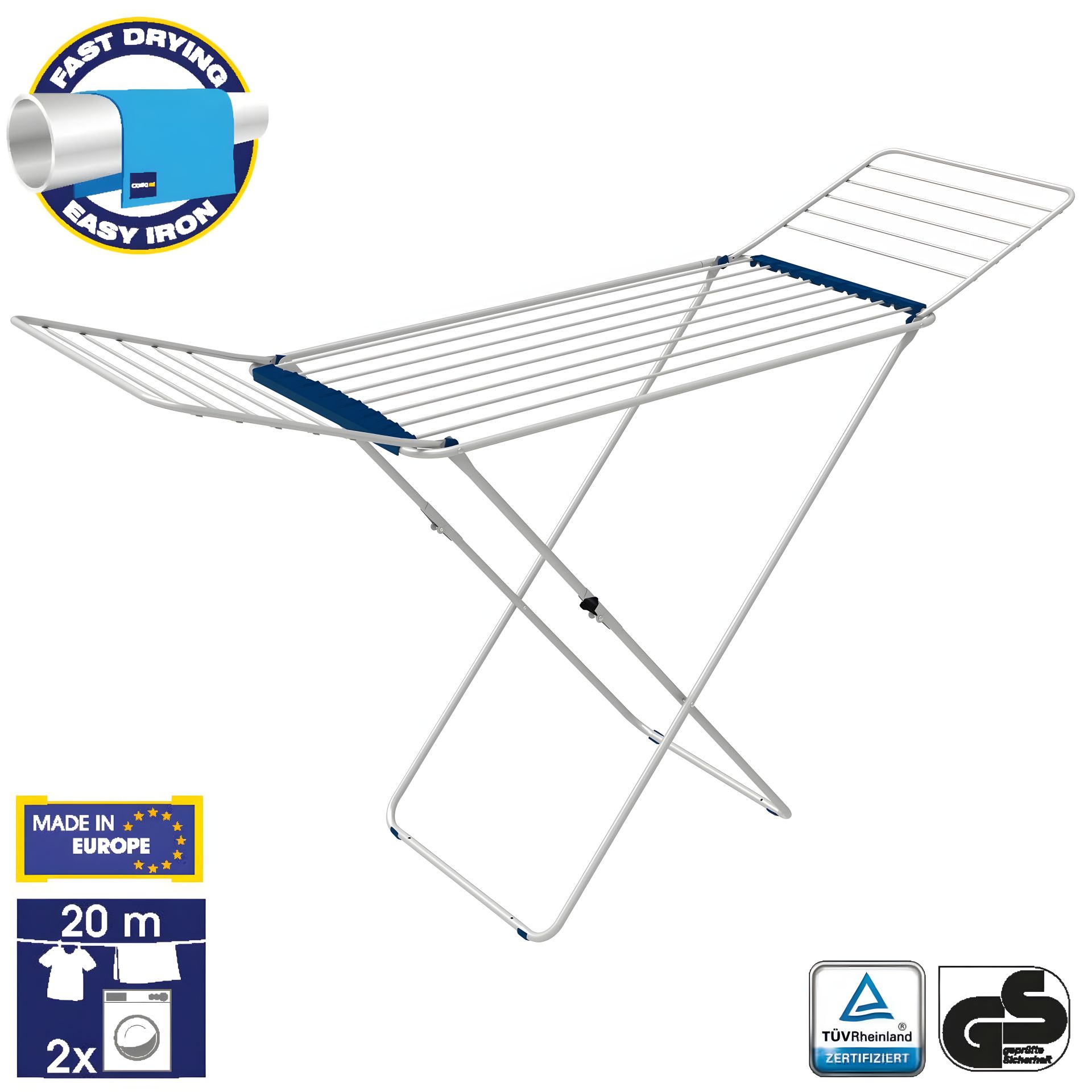 Підлогова сушарка для білизни Casa Si Swan 20m White (CS92231C04) Підлогова сушарка для білизни Casa Si Swan 20m White (CS92231C04)