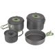 Набор посуды Bo-Camp Explorer 4 Pieces Hard Anodized Grey/Green (2200244)