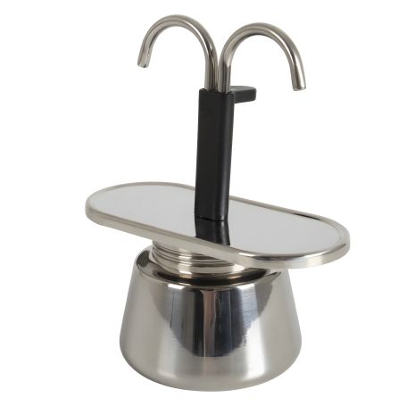 Кавоварка Bo-Camp Stainless Steel 2-cups Silver (2200545) (Срібна кавоварка Bo-Camp)