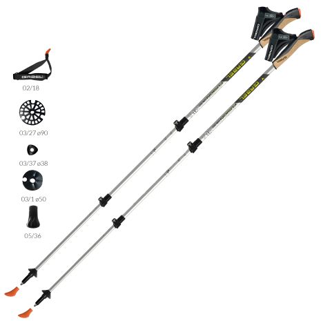 Палиці для ходьби Gabel Fusion Cork-Tech (7008361510000)