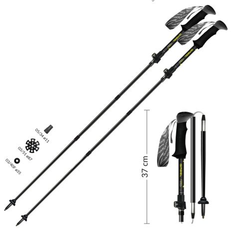 Палки трекинговые Gabel XTR Carbon EF (7008392820000)