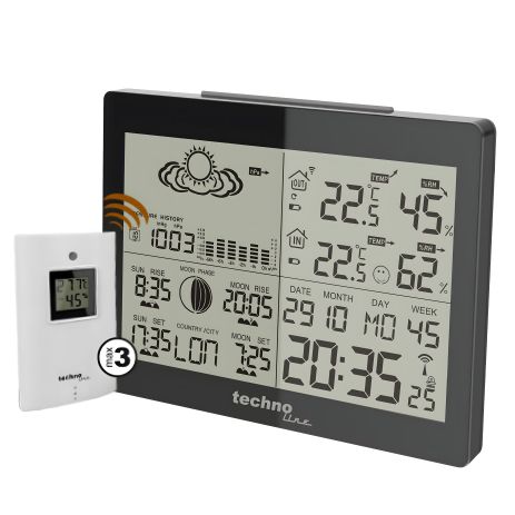 Цифровая метеостанция Technoline WS6760 Black (WS6760)
