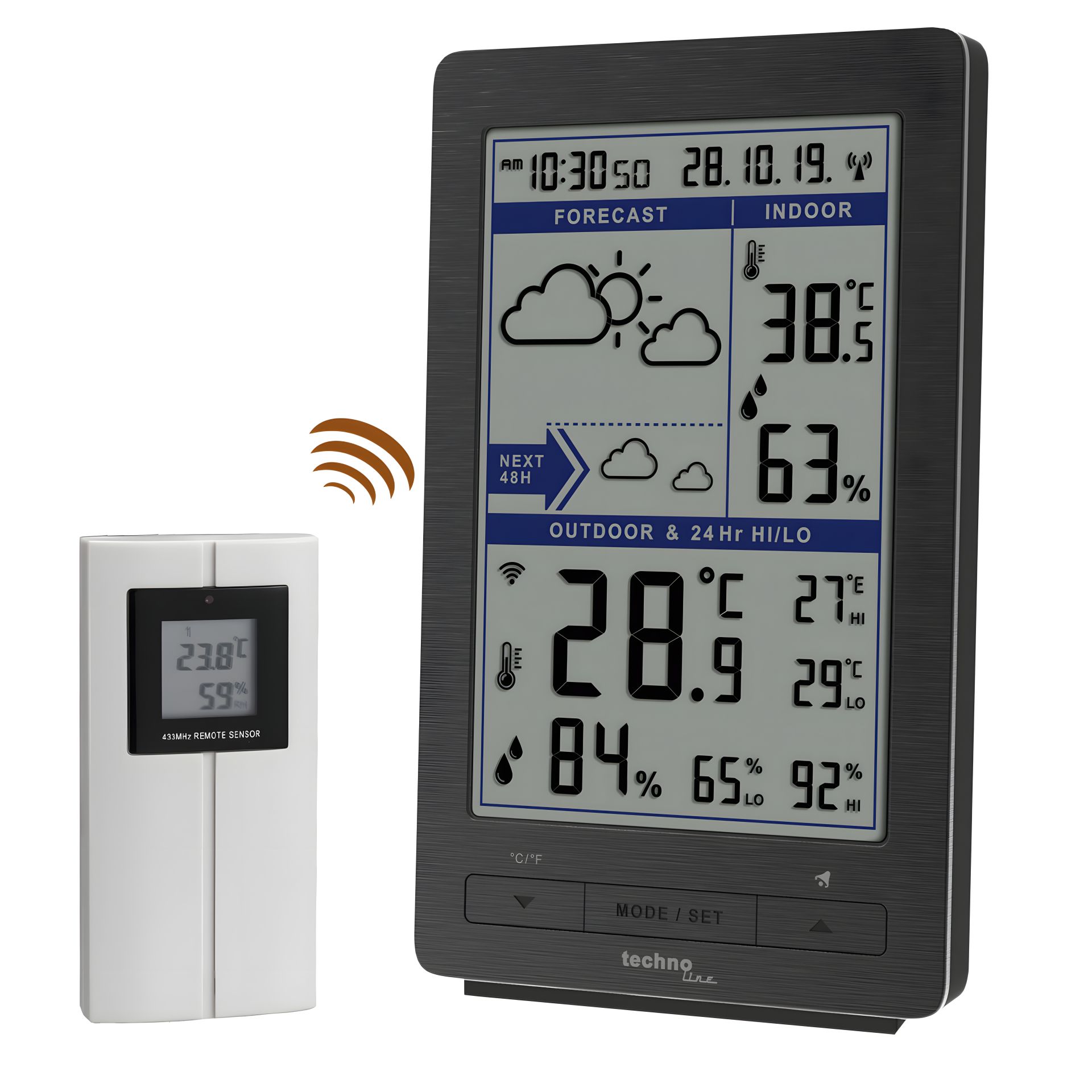 Метеостанція Grey Technoline WS9485 (WS9485) Метеостанція Grey Technoline WS9485 (WS9485)