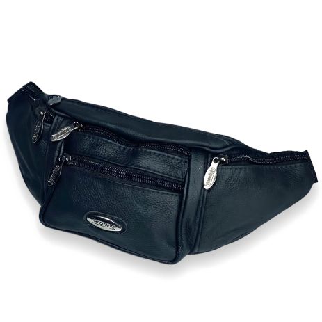 Поясная сумка-бананка, 1 отделение, 4 внешних кармана на молнии
