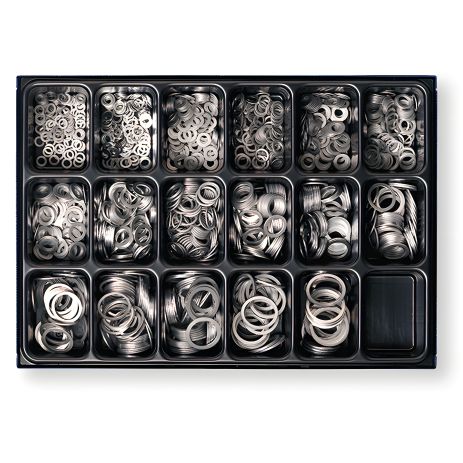 Набор алюминиевых колец Berner, в ящике 1350 шт