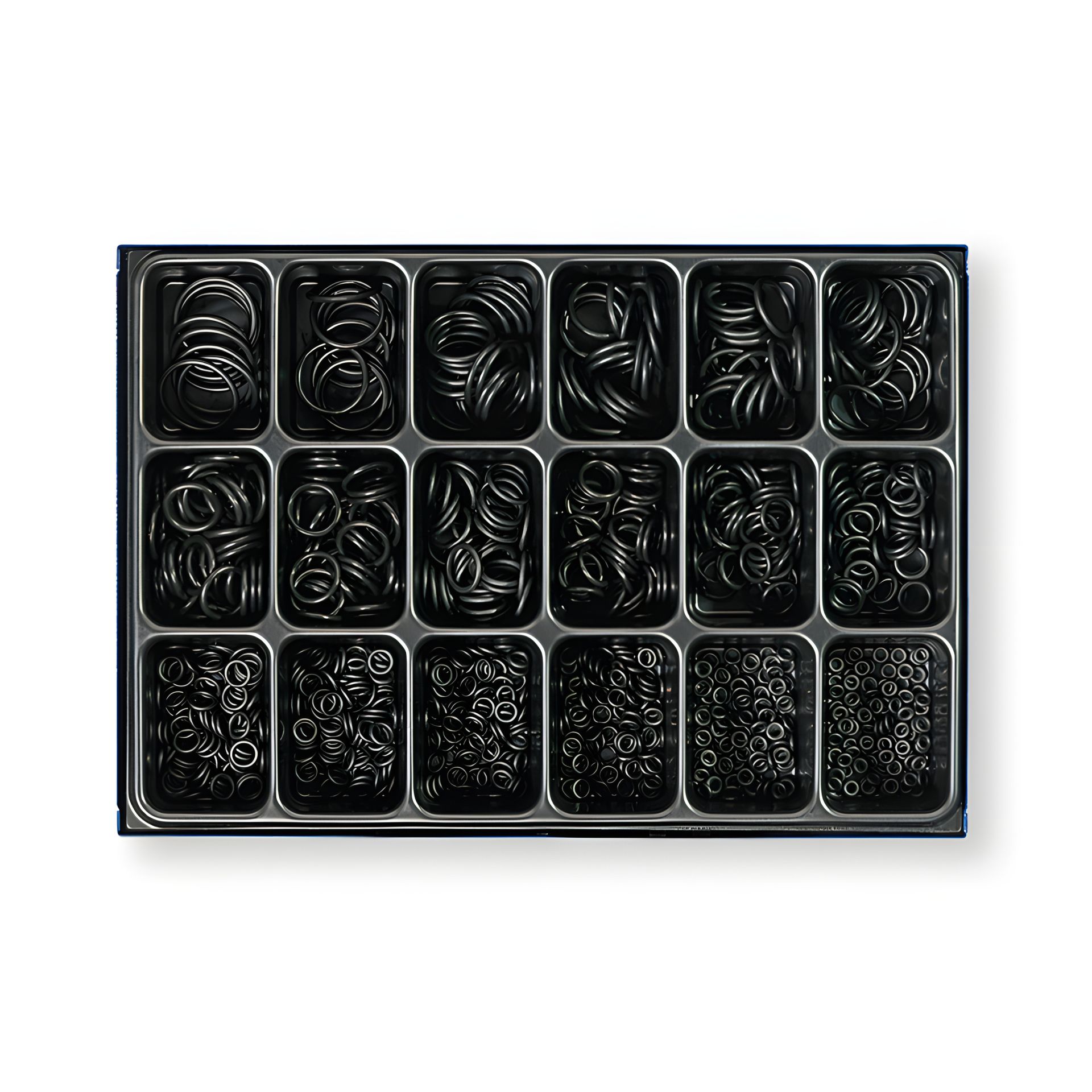 Металевий кейс з набором гумових ущільнювальних кілець 1000шт Berner Металевий кейс з набором гумових ущільнювальних кілець 1000шт Berner