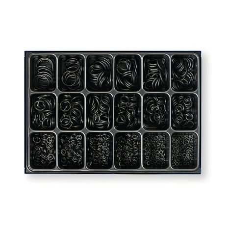 Набор уплотнительных колец Berner в металлическом кейсе 18 размеров 1000 шт.