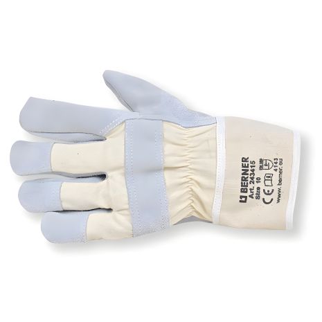 Кожаные перчатки из коровьей кожи премиум класса Berner 10р Кожаные перчатки из коровьей кожи премиум класса Berner 10р