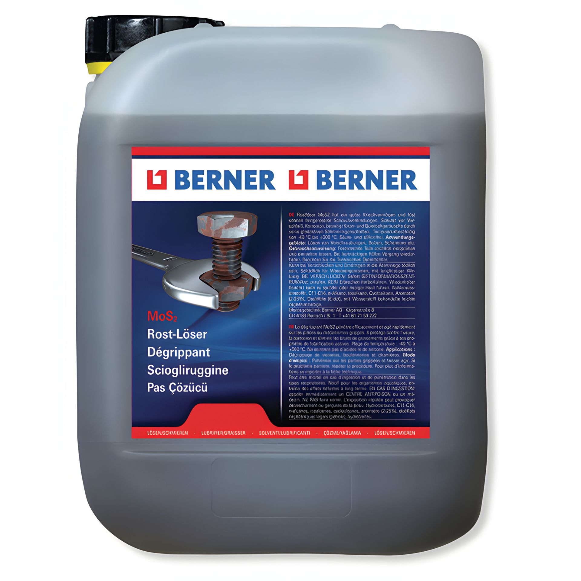 Средство от ржавчины с молибденом Berner 5 л Средство от ржавчины с молибденом Berner 5 л