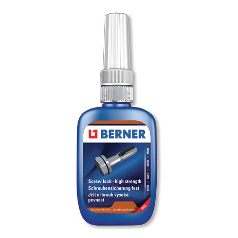 Резьбовой фиксатор Berner высокой прочности, 24 г Резьбовой фиксатор Berner высокой прочности, 24 г