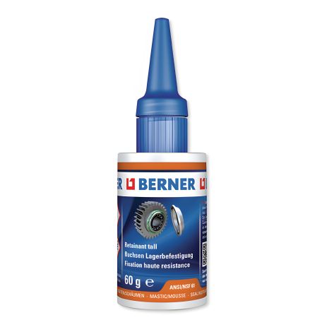 Локтайт для підшипників Berner сильної фіксації, 60 г Локтайт для підшипників Berner сильної фіксації, 60 г