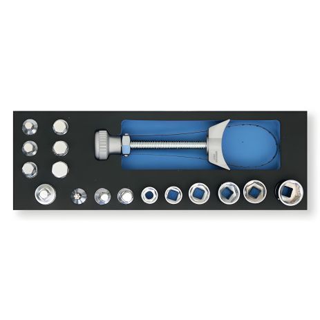 Набір для заміни масла на поліуретановому ложементі, 17 предметів, Berner