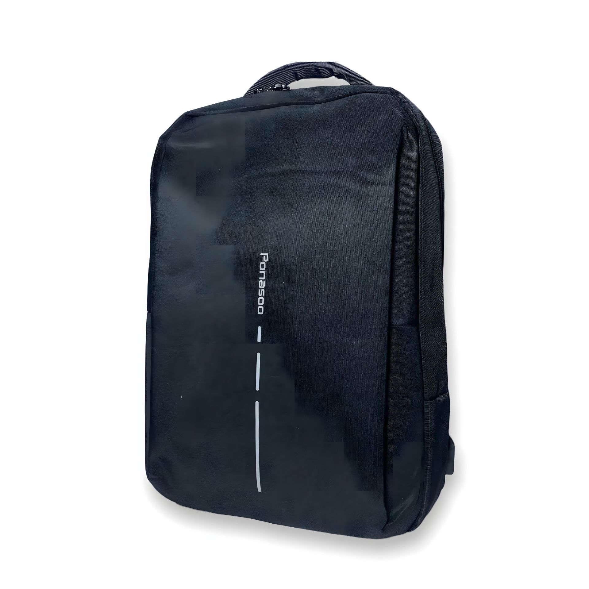 Міський рюкзак 15 л з USB слотом, один відділ, бокова кишеня, чорний Міський рюкзак 15 л з USB слотом, один відділ, бокова кишеня, чорний