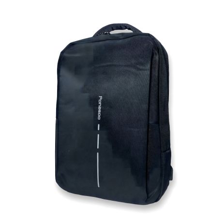 Міський рюкзак 15 л з USB слотом, один відділ, бокова кишеня, чорний Міський рюкзак 15 л з USB слотом, один відділ, бокова кишеня, чорний