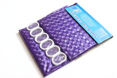 3D violet, шторка для ванної з плівковим ефектом