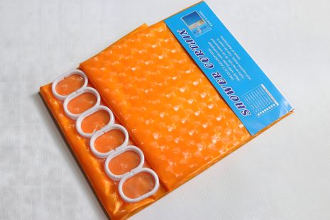 Ванна шторка з плівки, 3D ефект 3D orange Ванна шторка з плівки, 3D ефект 3D orange