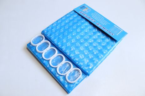 Для ванної Шторка, з плівки 3Д ефект 3D blue