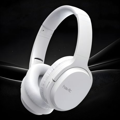 Беспроводные наушники с микрофоном, HAVIT HV-I62 White, складные, до 20 ч работы