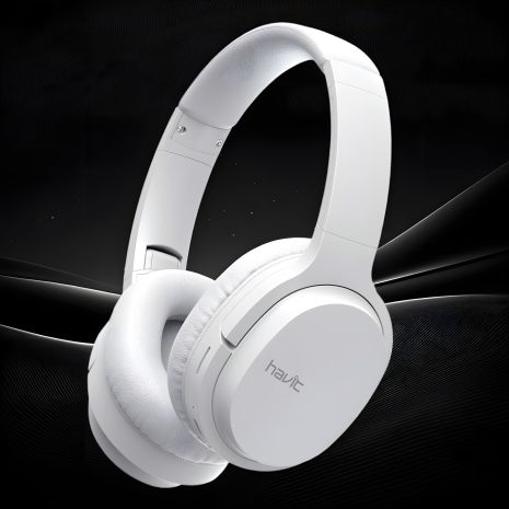 Беспроводные наушники с микрофоном, HAVIT HV-I62 White, складные, до 20 ч работы Беспроводные наушники с микрофоном, HAVIT HV-I62 White, складные, до 20 ч работы
