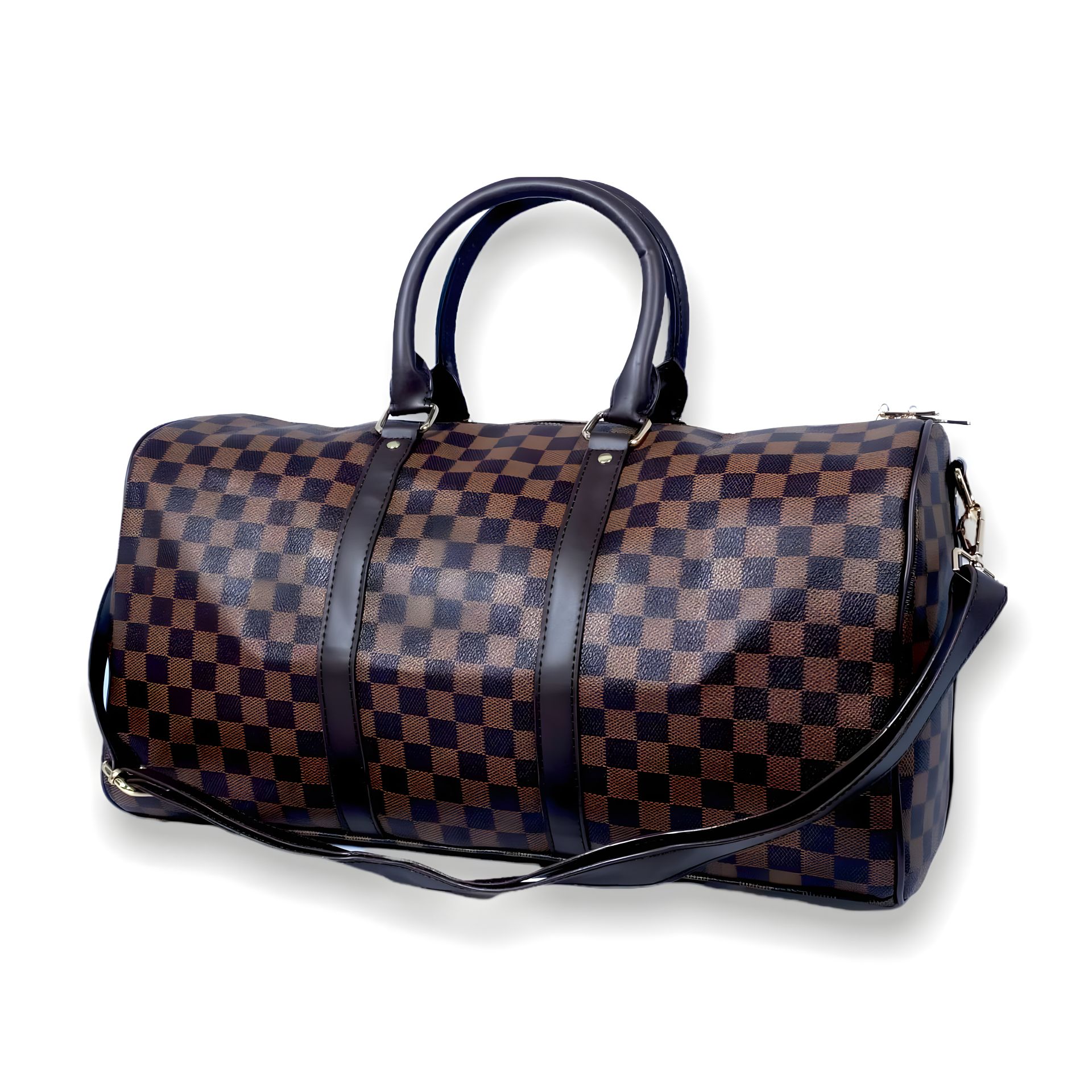 Кожаная дорожная сумка, одно отделение, 25 л, коричневая Кожаная дорожная сумка, одно отделение, 25 л, коричневая