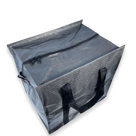 Дорожня сумка баул BagWay, одне відділення, матеріал: поліпропілен, тканинні ручки, розмір: 55*50*30 см, сіра