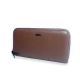 Жіночий шкіряний гаманець коричневий з застібкою на блискавці Жіночий шкіряний гаманець коричневий з застібкою на блискавці