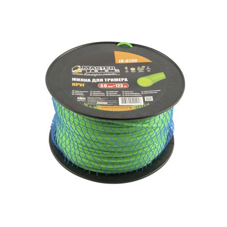 Триммерная леска КРУГ 3.00 мм 123 м катушка MASTERTOOL 19-0130