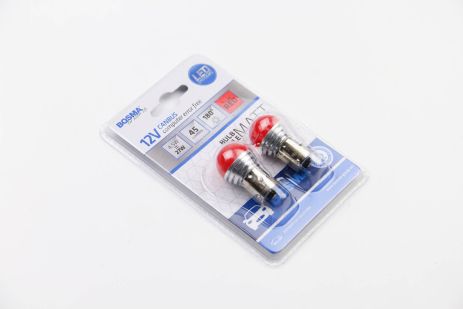 Автоматична начинка BAU15S Лампочка 12В 9XLED SMD2835 Червона лампочка Canbus Packaging 2шт, Босма (5332)