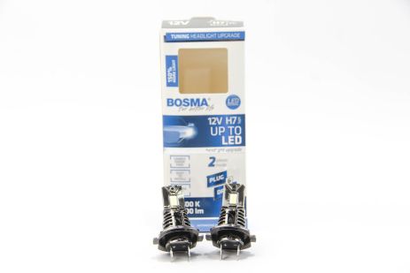 Автолампа 12V H7 UP TO LED PLUG DRIVE 2300 Lm WHITE 6500K CANBUS (2 шт.), BOSMA (7275)