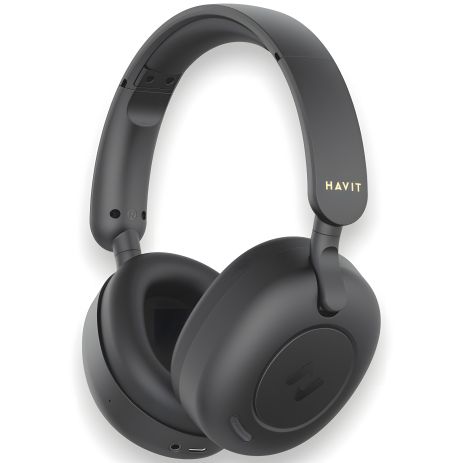 Черные беспроводные наушники с шумоподавлением HAVIT HV-H655BT ANC, до 76 ч автономной работы Черные беспроводные наушники с шумоподавлением HAVIT HV-H655BT ANC, до 76 ч автономной работы