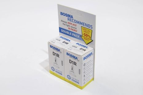 Лампа ксенонова D1R XENON 85V 35W PK32D-3 4300K ​​Упаковка 2шт, BOSMA (6179D)