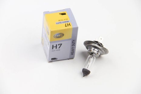 Лампа, H7 24V 70W PX 26D, Hella (8GH007157241)