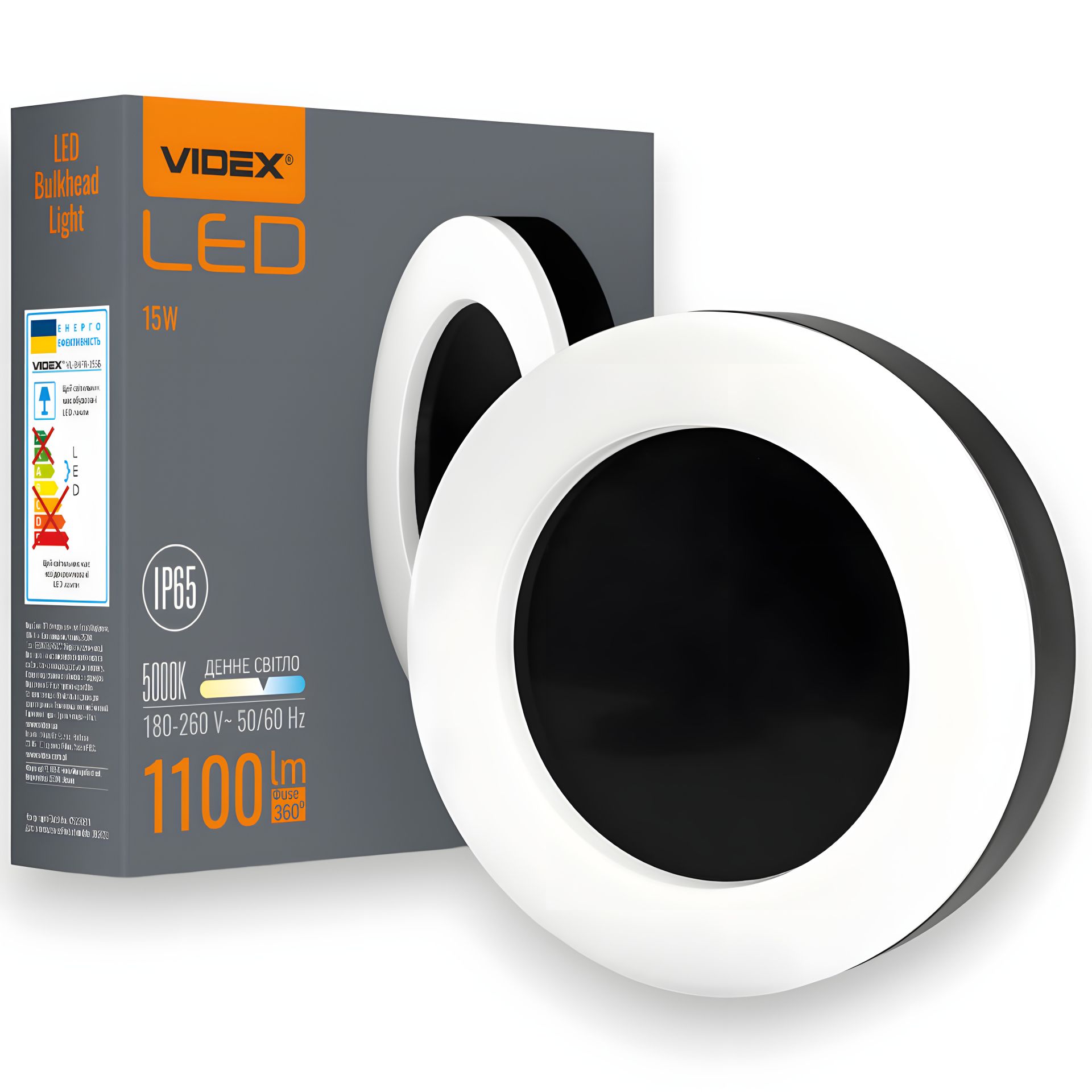 Уличный светильник светодиодный VIDEX ART 15W 5000K 220V IP65 VL-BHFR-155B защищенный круглый черный Уличный светильник светодиодный VIDEX ART 15W 5000K 220V IP65 VL-BHFR-155B защищенный круглый черный