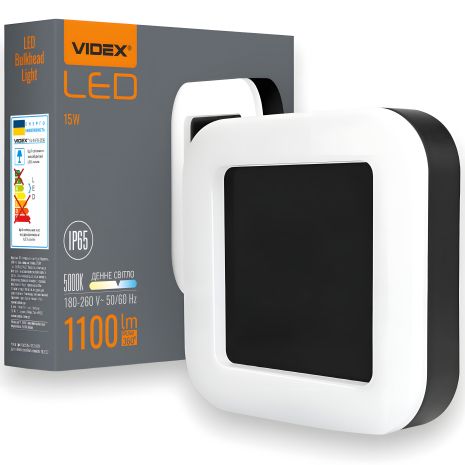 Уличный светодиодный светильник VIDEX ART 15W 5000K 220V IP65 VL-BHFS-155B, черный