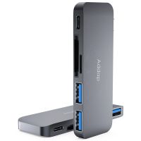 Мультифункциональный USB Type-C хаб Addap MH-07 | концентратор для ноутбука 5в1: USB 3,0 + SD + MicroSD + Type-C