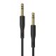 AUX кабель Borofone BL1 Jack 3.5 to Jack 3.5 1m чорний