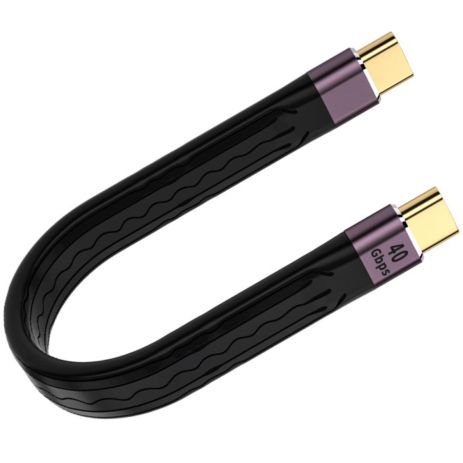 Кабель Type-C male to male 40 Gbps для синхронизации данных и зарядки Addap UC2UC-01, 100Вт, USB 4.0