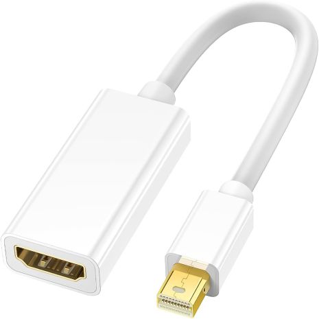 Адаптер, переходник с Mini DisplayPort Male на HDMI Female интерфейс Addap MDP2HDMI-01, для передачи видеосигнала, Ultra HD 4K