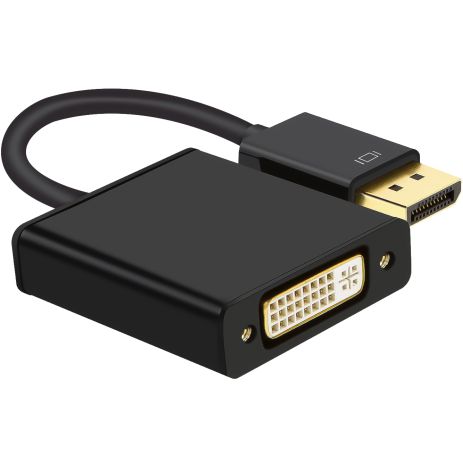 Адаптер, конвертер цифрового відеосигналу із DisplayPort на аналоговий DVI Addap DP2DVI-01, Full HD 1080P