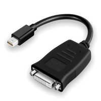 Адаптер, конвертер відеосигналу з Mini DisplayPort на DVI Addap MDP2DVI-01, перехідник для ноутбука, проектора, телевізора, FullHD 1080P