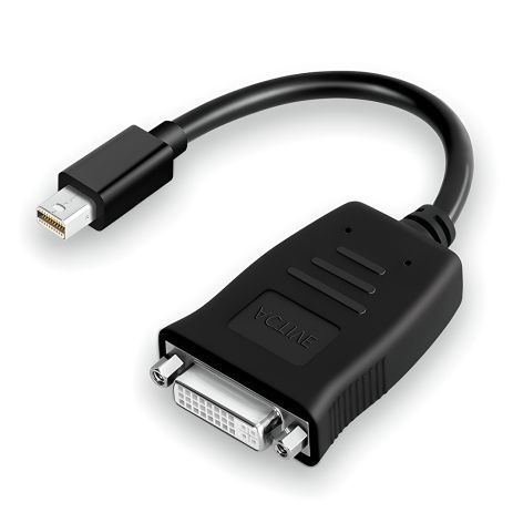 Адаптер, конвертер видеосигнала с Mini DisplayPort на DVI Addap MDP2DVI-01, переходник для ноутбука, проектора, телевизора, FullHD 1080P