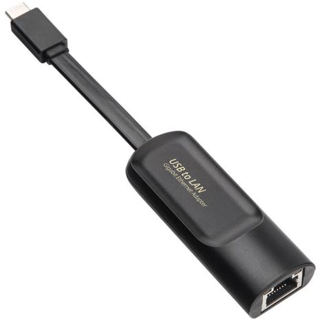 Зовнішній мережевий адаптер USB Type-C на LAN з гігабітним інтернетом Addap UC2RJ45-02, мережева карта RJ-45, 1 Гбіт/с