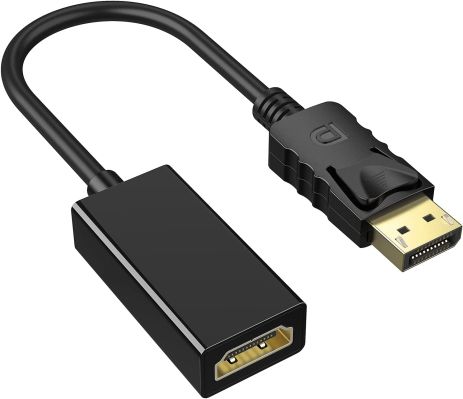 Адаптер, перехідник DisplayPort Male to HDMI Female Addap DP2HDMI-01, для передачі відеосигналу, 4K