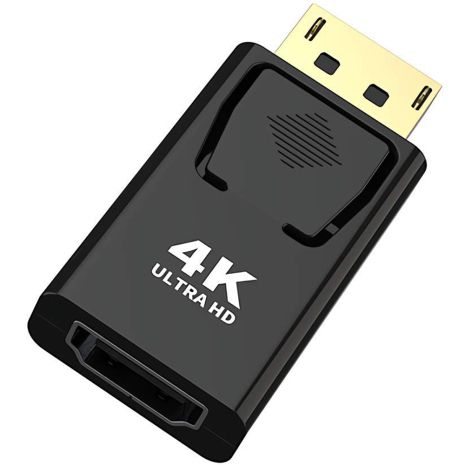 Адаптер, перехідник DisplayPort Male to HDMI Female Addap DP2HDMI-02, для передачі відеосигналу, 4K