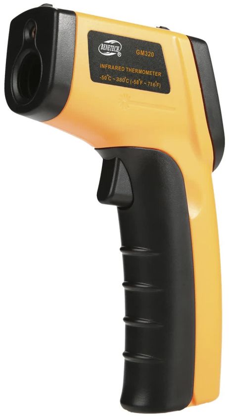 Контактно електронний цифровий інфрачервоний термометр VKTech GM320, до 380 градусів
