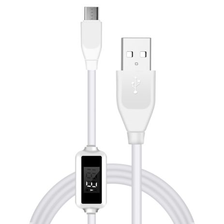 Кабель Micro USB з швидкою зарядкою та LED дисплеєм Digital Lion WLX-F8m | Амперметр + Вольтметр