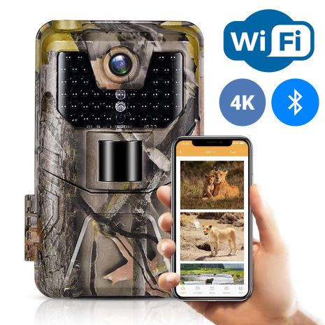 Фотопастка, мисливська камера WiFi Suntek WiFi900pro, 4K, 30Мп, з додатком iOS / Android