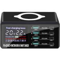 Многопортовая сетевая зарядная станция с беспроводной зарядкой Addap MCS-X9D, 4 порта Type-C + 4 USB-A | QC3.0, PD4.0, 110W Многопортовая сетевая зарядная станция с беспроводной зарядкой Addap MCS-X9D, 4 порта Type-C + 4 USB-A | QC3.0, PD4.0, 110W
