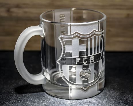 Чашка для чая и кофе с гравировкой FC Barcelona ФК Барселона Чашка для чая и кофе с гравировкой FC Barcelona ФК Барселона