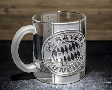 Чашка для чая и кофе с гравировкой FC Bayern Munchen Бавария Мюнхен